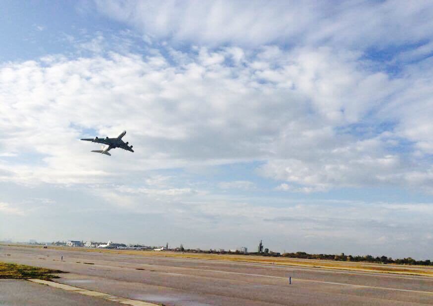 What a fascinating takeoff of our #A380inSOF yesterday!