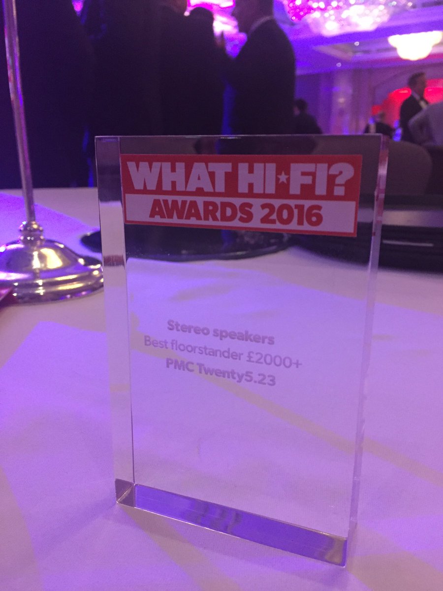 Very happy, the twenty5.23s have won the #WhatHiFiAwards for best floorstander £2000+