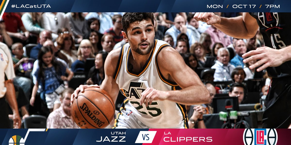 GAME TIME!!  Tune in to @ROOTSPORTS_RM now for Jazz Game Night! (Comcast 693, DirectTV 683-1 DISH 440).  #LACatUTA https://t.co/e6kl4e44he