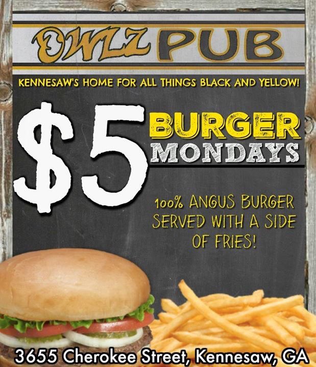 OwlzPub's tweet photo. Come start your week off right with us at the Pub!! Last call doesn't end until 2:55am! https://t.co/9I4poZByvo
