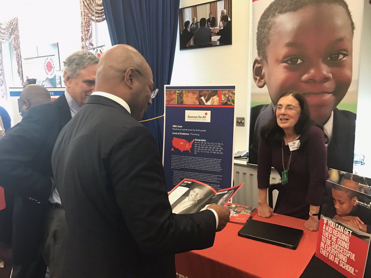 Wonderful to have the @SFAeducation team at the #MyBrothersKeeper #WhatWorks Showcase!