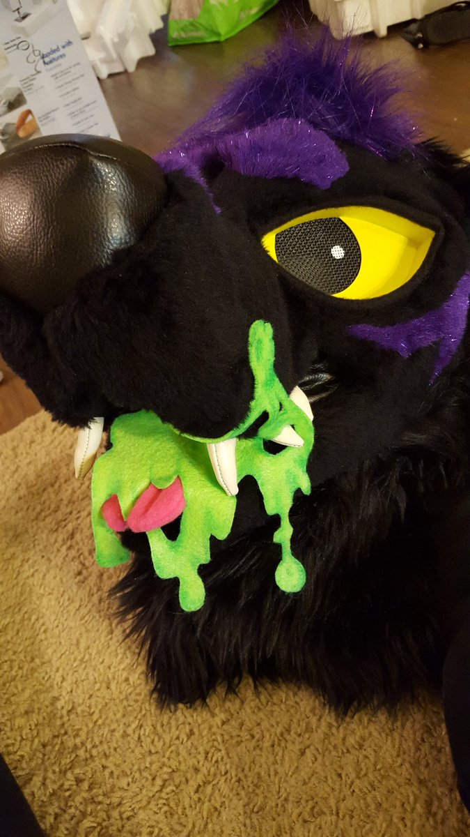 Pookauwa's tweet photo. Thow back to yummy slime! #fursuit https://t.co/jhwwumN1uF