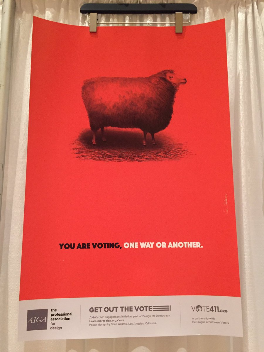CatFincun's tweet photo. Hah! Baa ram you! #TheJourneyisReal #AIGAdesignconf #gotv https://t.co/wE1vs4nYf5