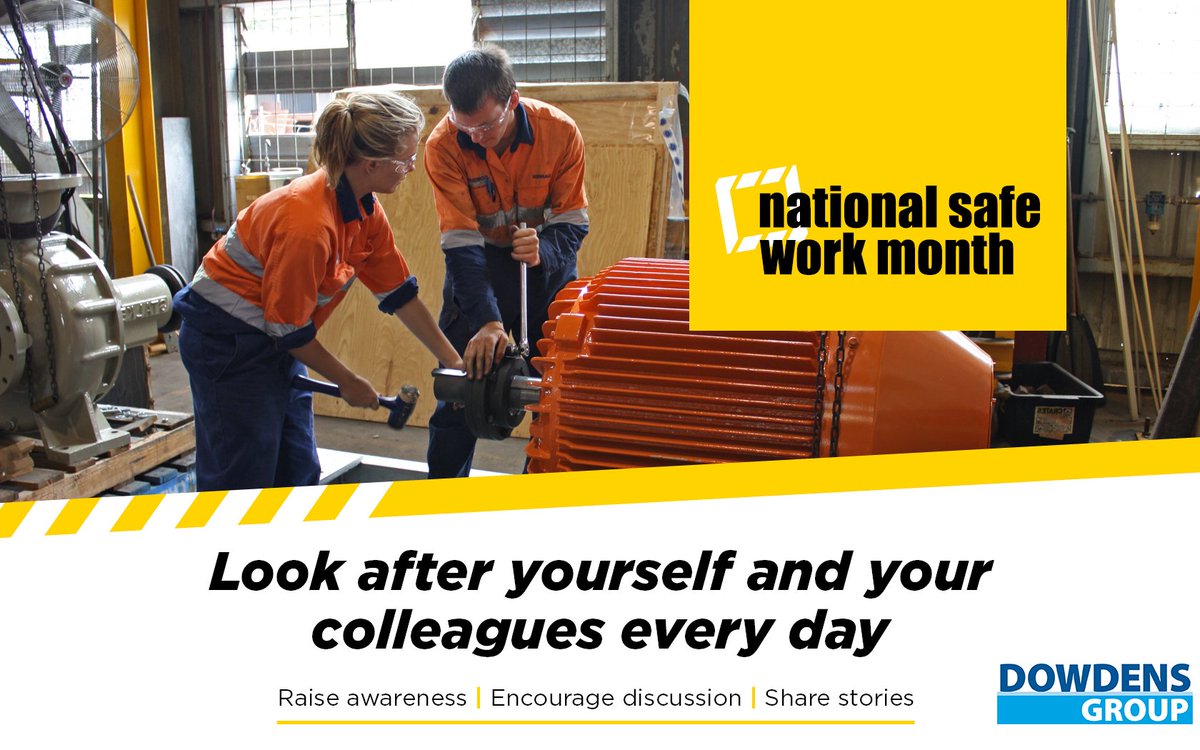 DowdensGroup's tweet image. National #SafeWorkMonth a good time to stop &amp;amp; think about how we can make the #workplace a #healthy &amp;amp; #safe environment. #WorkSafeHomeSafe