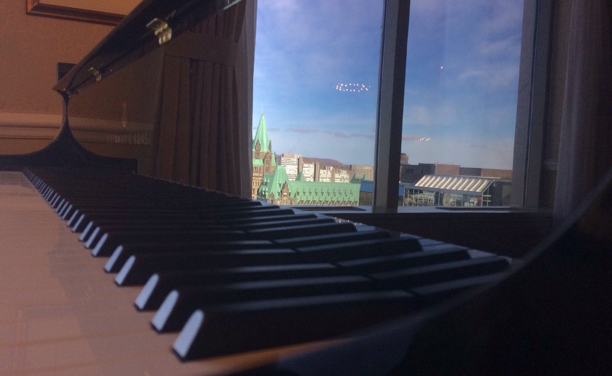 All set up for the Ottawa Laureate Circle event tonight! <a href="/GeorgyTchaidze/">Georgy Tchaidze</a> is performing.