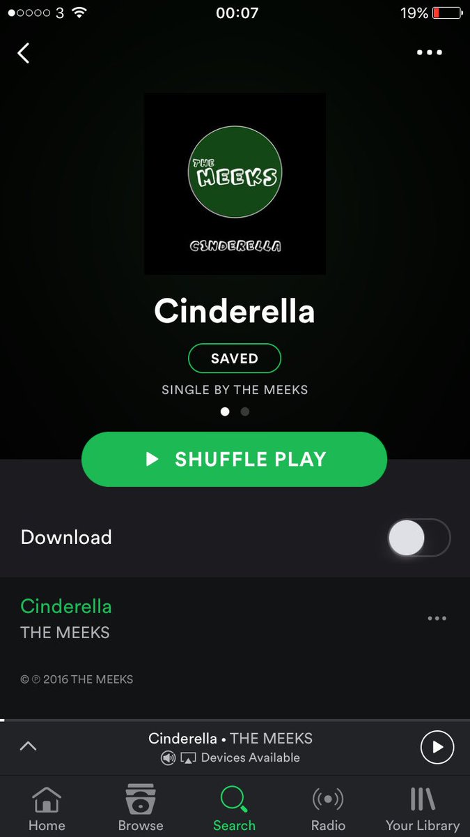 'Cinderella' is now available on itunes, Spotify and everything else out there ladies n gents, check it out if you fancy❤️
