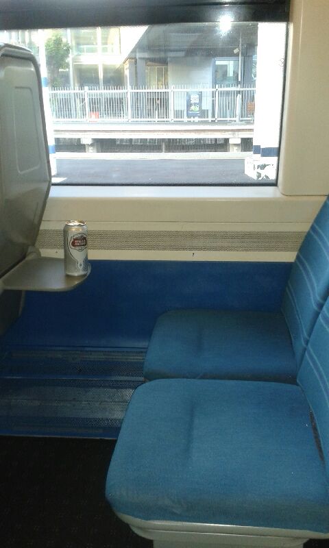 thedecline_'s tweet image. I'd like to call this one - 'The Loneliness of the Long Distance #Stella'. Pleasing scene on a #southernrail train today in #London.