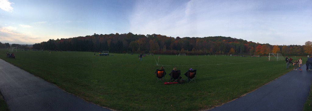 mcarls's tweet image. It&apos;s a little tough to see but it was Modified soccer Monday vs Andover! @GenValleyNews #GoGVCS