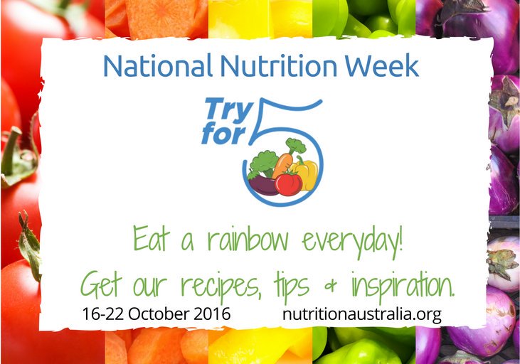 allygleighton's tweet photo. Take the pledge to eat more veg!  Happy National Nutrition Week.  #TryFor5 #NNW2016 @NutritionAust https://t.co/IRLevLKfJ3