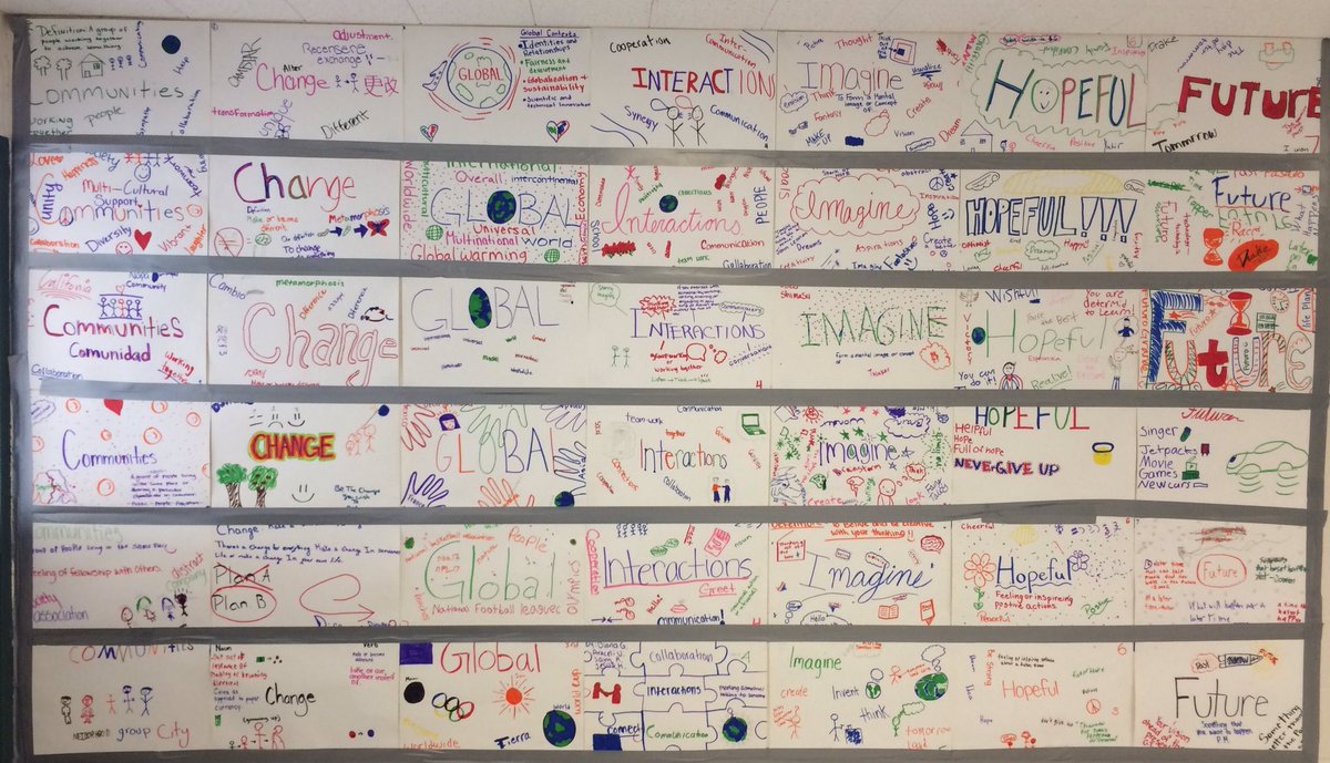 jenny_banta's tweet photo. Loved seeing our @hmsnvusd 8th graders' collaboration for unpacking our #IBCommunityProject #StatementOfInquiry concepts! ๐๐#ibhawks @ibmyp https://t.co/0YrhMmzXRg