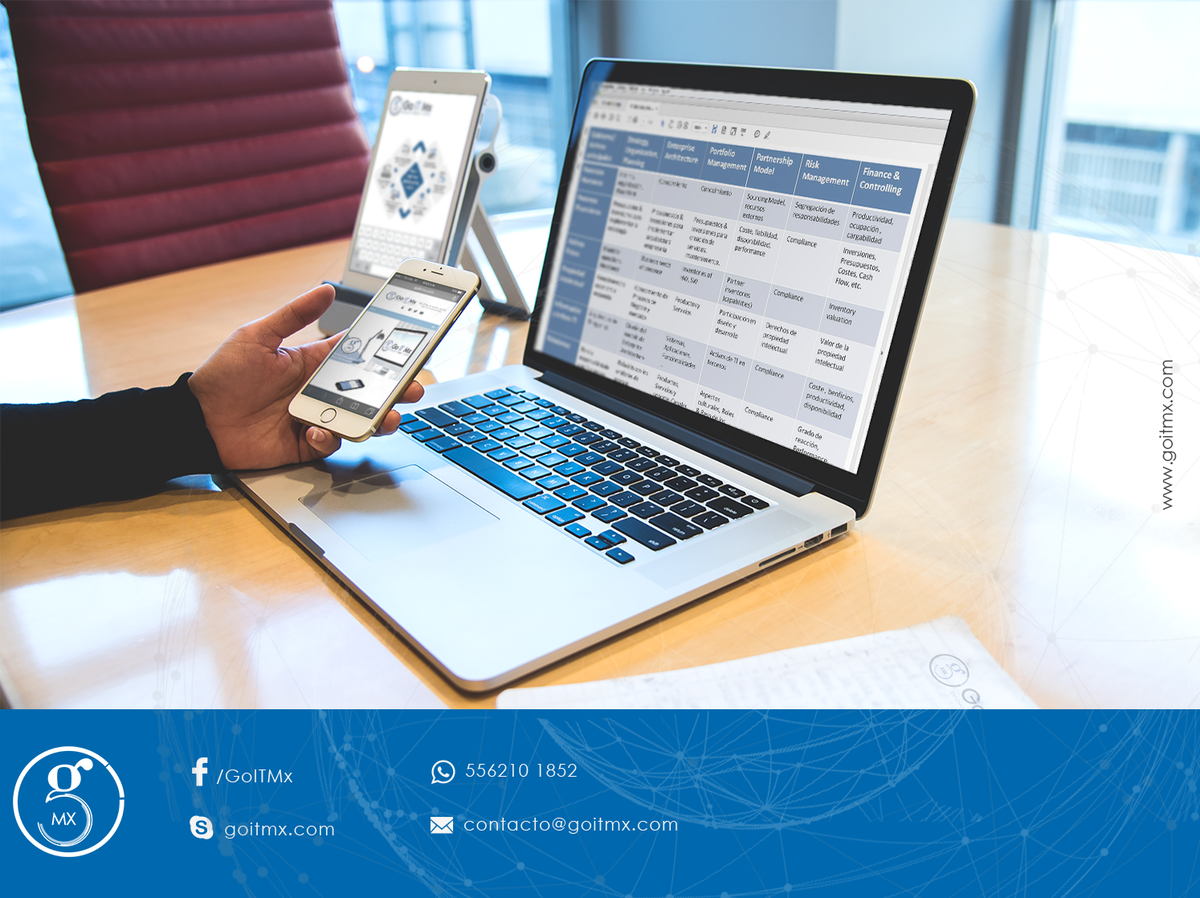 GoITMx's tweet photo. El #GobiernodeTI ha demostrado ser de gran importancia para el cumplimiento de los #objetivos de la #empresa. ¿Tienes dudas? Contáctanos. https://t.co/Dlvk5o6wkK
