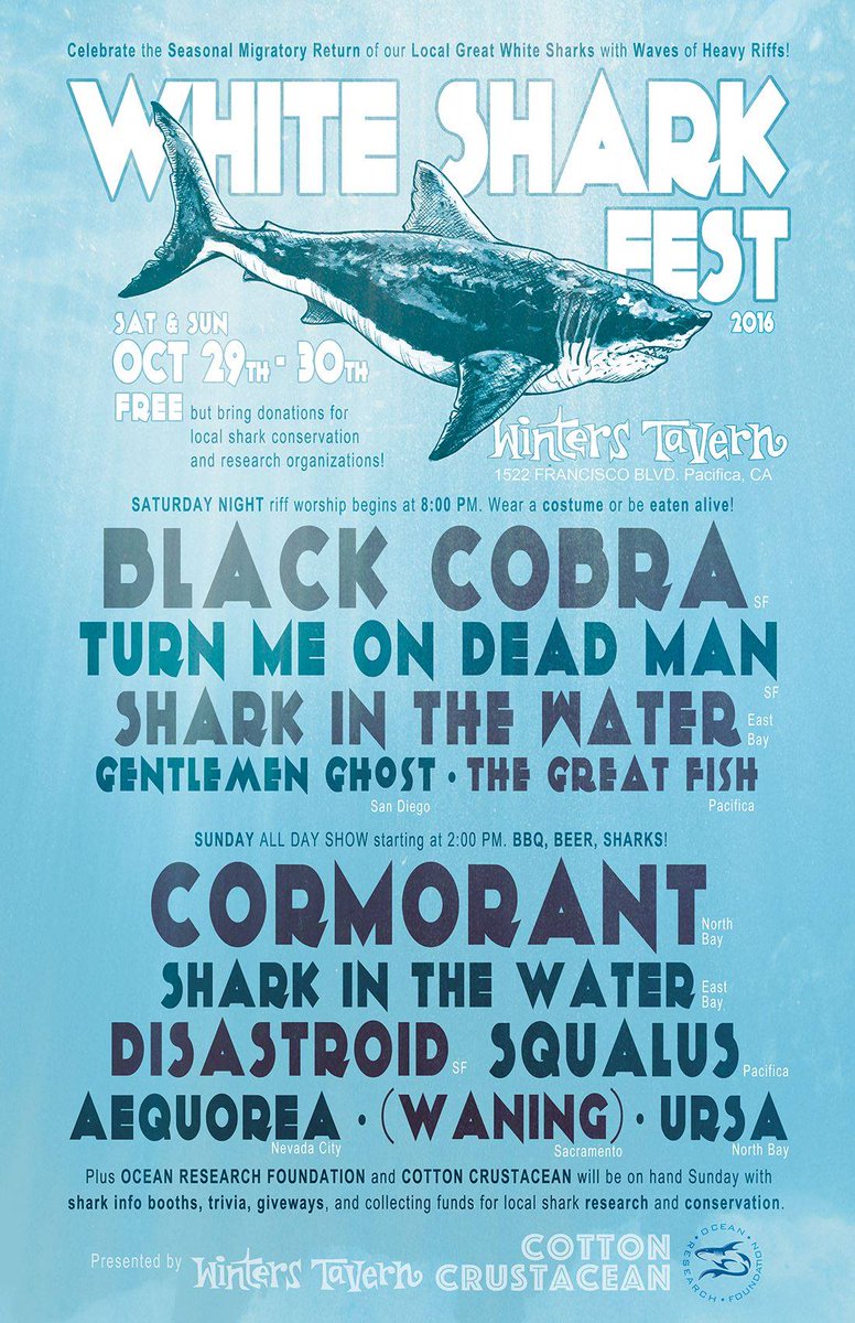 Team_ORF's tweet photo. For all you #Halloween lovers out there, we wanted to give you plenty of time to plan your Shark Costume for this 2-day metal show! https://t.co/94DzAbI2jU