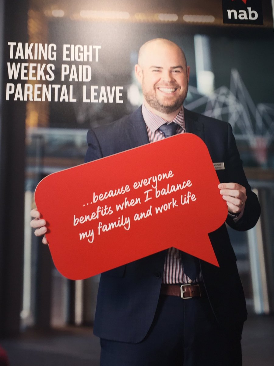 Great seeing a man as the face of paid parental leave <a href="/NAB/">NAB</a>