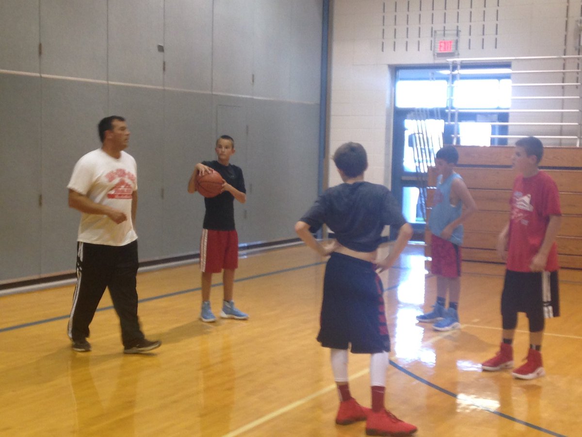 Jr. High basketball season officially started tonight with their first practice.  Good luck Coach Todd and Coach Volz!