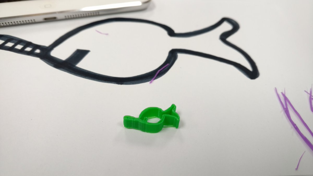 LBlearns's tweet photo. World's tiniest 3D printed creature. @tarski_margaret #txstmake https://t.co/2oZiLWEfQs
