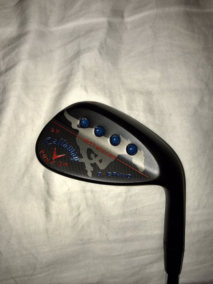 benwong1999's tweet photo. S/O to @TarantoAnthony for crafting this beaut. Not gonna lie, I'm pretty scared to take a divot with it... too pure #ponyup 🐴⬆️ https://t.co/1XzF6vjQAG