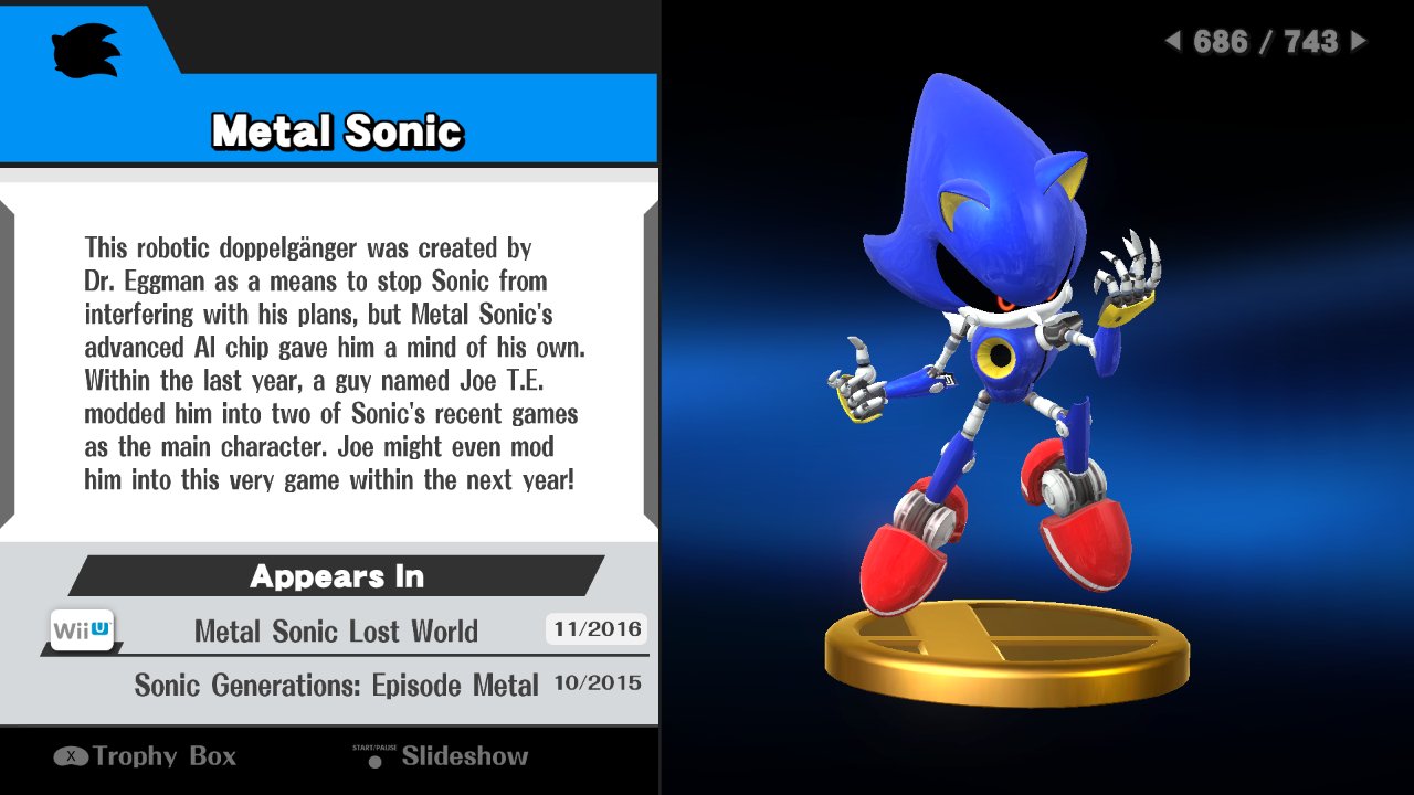 JoeTE's Game Mods, Like with regular Metal Sonic, I've also made a