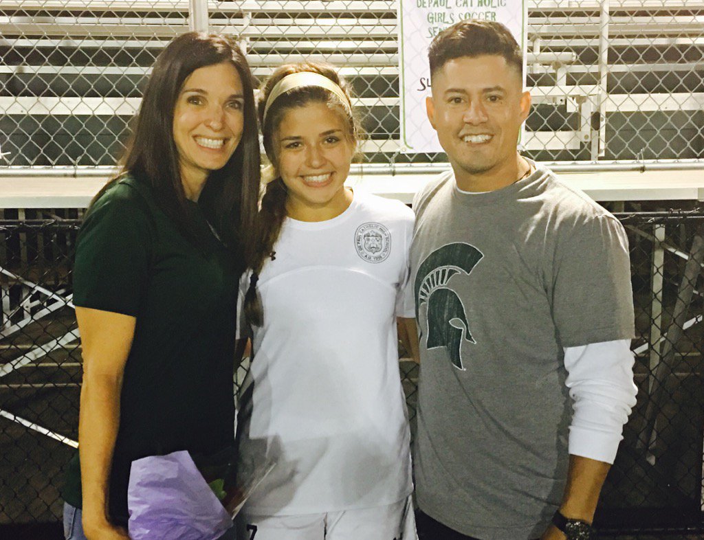 Senior night with our princess Spartan