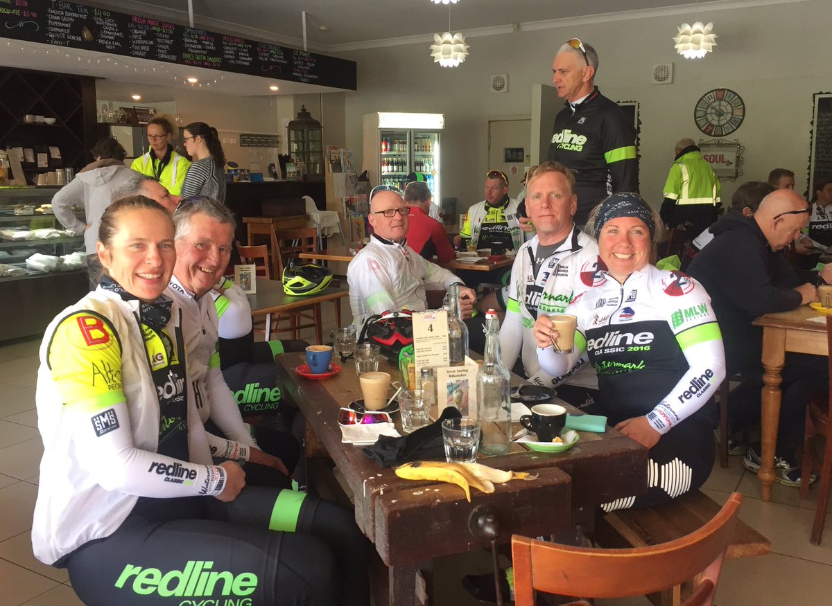 KeithConlon's tweet photo. The Redline Challenge peleton bunched up in Angaston. Next stop Kapunda. Big $ to @CrowsFoundation for kids in need. #barossa @@Adelaide_FC https://t.co/dgO4LjSu72