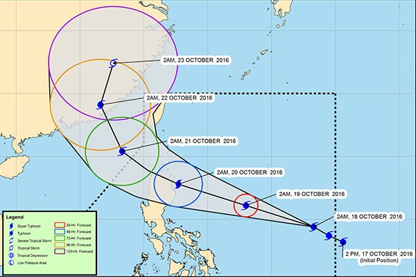 PhilstarNews's tweet photo. 'Lawin' intensifies; to make landfall in Cagayan by Thursday #LawinPH https://t.co/9F0hr4gzac https://t.co/ltUzkoihYP