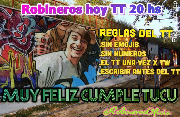 Latanaandy1's tweet photo. Robineros hoy a las 00 hs TT para Leandro "El Tucu" Robin.
Se Copan???? 👇👇👇👇 https://t.co/fdwPQucR2T