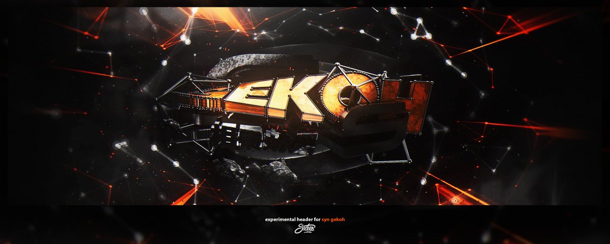 Sixtles's tweet photo. Header for @SynGekoh! First time trying 3D! Retweets and likes appreciated! https://t.co/qCCKZZhSxp