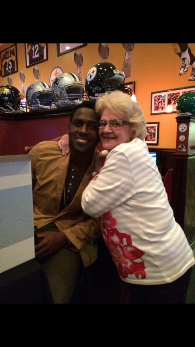AB this is you and my aunt Barb, she passed this morning thanks for giving her this special memory.  <a href="/AntonioBrown/">Antonio Brown</a>