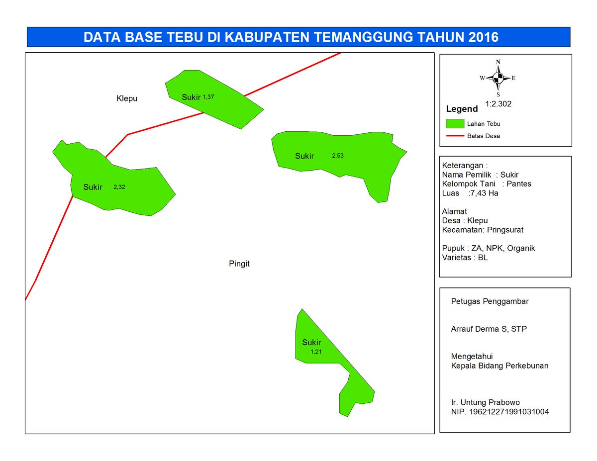 TKP3tmg's tweet photo. Hasil pengukuran lahan, database tebu online kab. Temanggung
#SwasembadaGula #JatengGayeng https://t.co/0WdNtZPePY