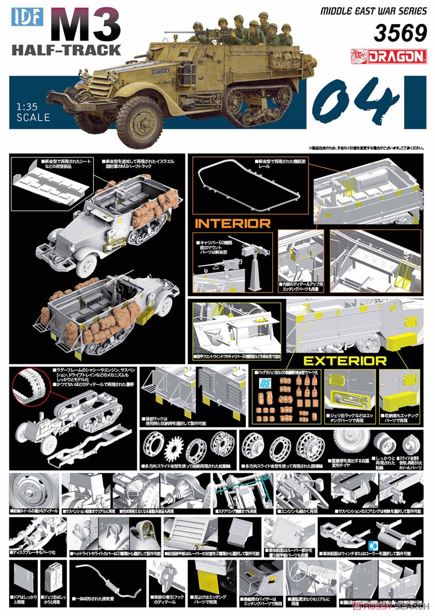 Twitter पर ホビーサーチ ミリタリーモデル 10月予約 1 35 中東戦争 イスラエル国防軍 Idf M3ハーフトラック Dragon ドラゴン 予約開始です T Co F3fmknae6j ボーナスパーツでds素材のバッグ類もセットされた 6日間戦争当時のイスラエル国防軍m3