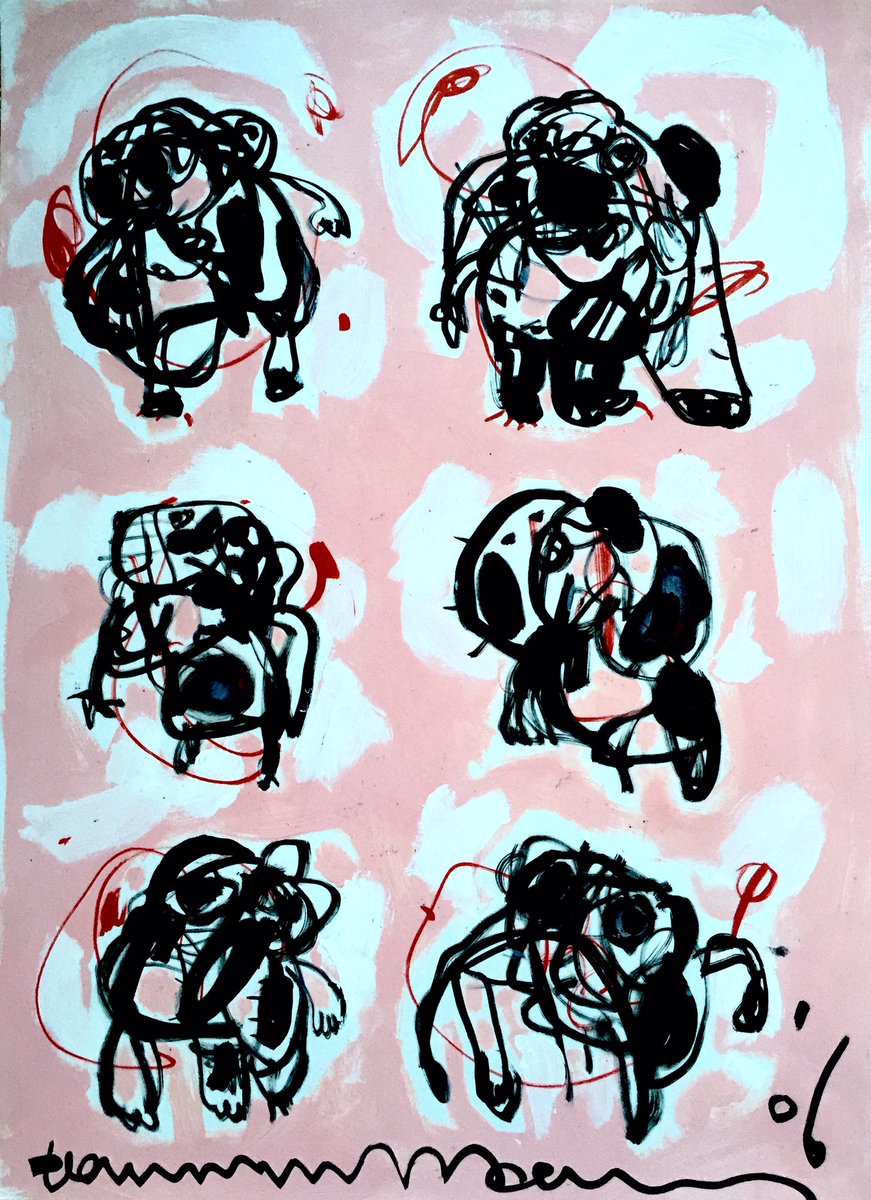 ArtSide2's tweet photo. Please retweet to your #friends if you like this #art comicque #work # 216: #Dave, #Dee, #Dozy, #Beaky, #Dick And #Bitch. #gallery #artnet https://t.co/SPgvxJ7FqO