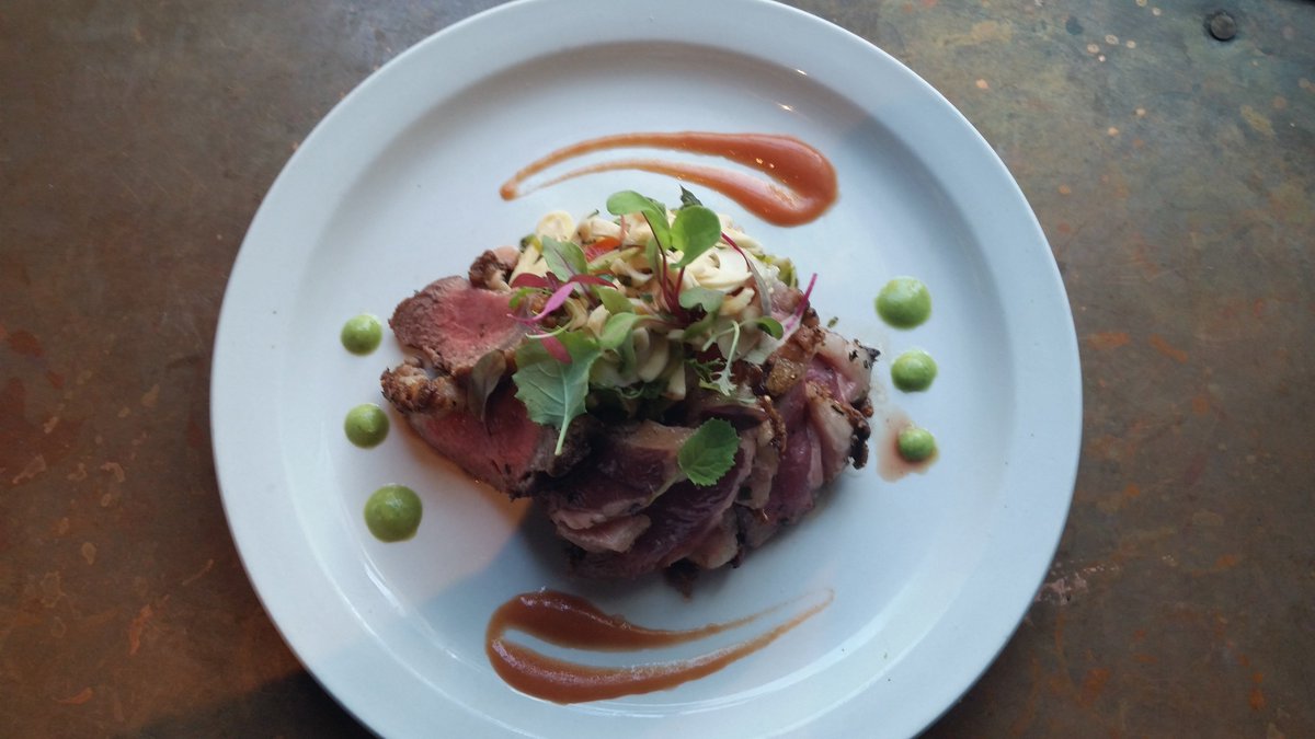 Colorado Lamb "NY Strip Steak" &amp; Eggs!!! Sunday Brunch!!! Plan ahead, stay ahead! Delicious &amp; beautiful......! <a href="/7thavenuesocial/">7th Ave Social</a> #foodies