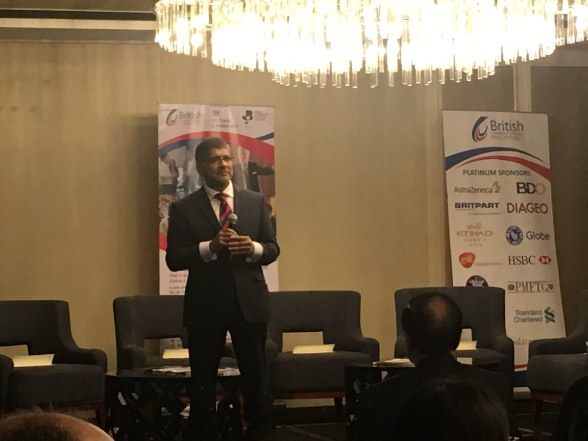 ANCALERTS's tweet photo. British Amb. Asif Ahmad to investors: Do not be distracted by the political noise in PH. Underneath is an economy that will move forward. https://t.co/fgzzubbDao