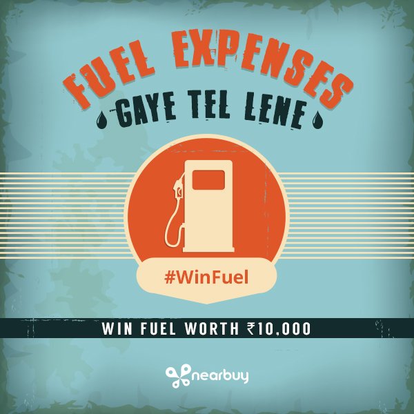 nearbuy's tweet image. Another reason to step out &amp;amp; explore your city. 4 winners stand a chance to #WinFuel worth Rs. 10,000 each. Win here nrb.uy/FreeFuelT1
