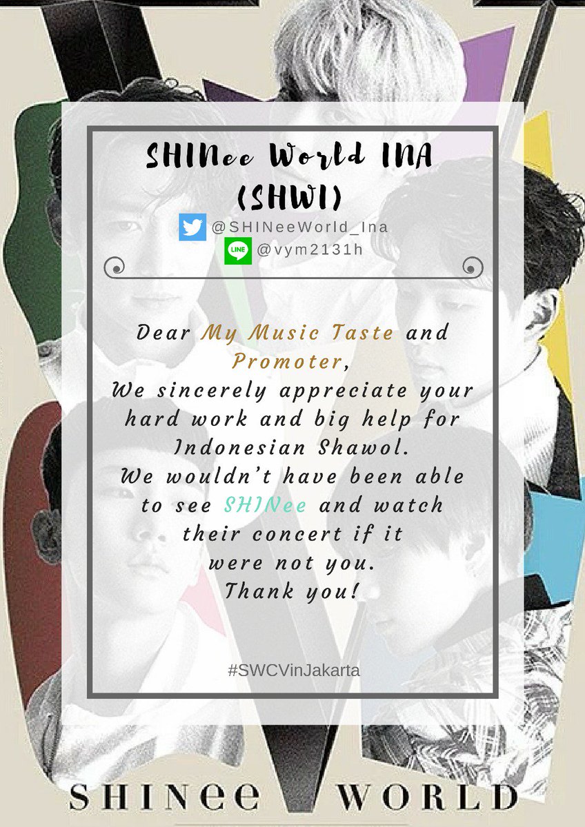 WE, SHINEE WORLD INDONESIA SINCERELY THANK <a href="/_mymusictaste/">MyMusicTaste</a> BECAUSE OF THEIR HARDWORKS! STOP WISHING START MAKING! THANKYOUU MYMUSICTASTE😘😘❤❤❤