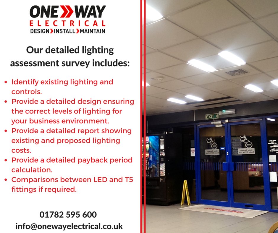 Get a free energy saving survey on your lighting scheme during our site survey. Book now: ow.ly/bUdg301W3LN
