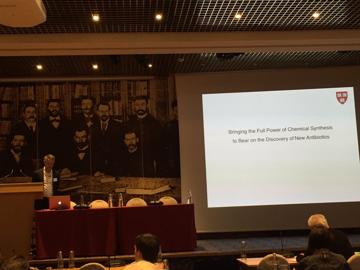 QuaveEthnobot's tweet photo. Great lecture "Bringing the full power of chemical synthesis to bear on discovery of new antibiotics" by A. Meyers at #AdCAb https://t.co/aT175lygrw