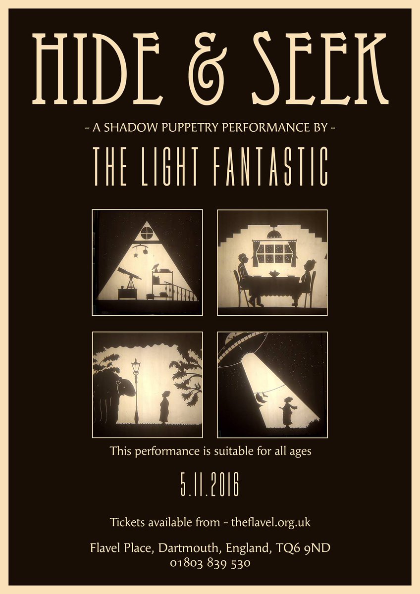 LiliJohnArtist's tweet photo. Love #shadowpuppetshow @FlavelArts @DartEveryTime tickets now avail for this beautiful performance 5th November! #Dartmouth #SouthDeveon https://t.co/tdxyI4wM49