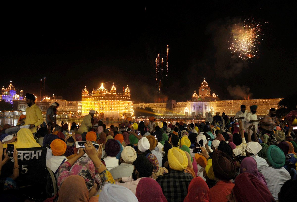 Illuminated Golden Temple on occasion of 482nd birth anniversary of 4th Guru Ramdas ji in
