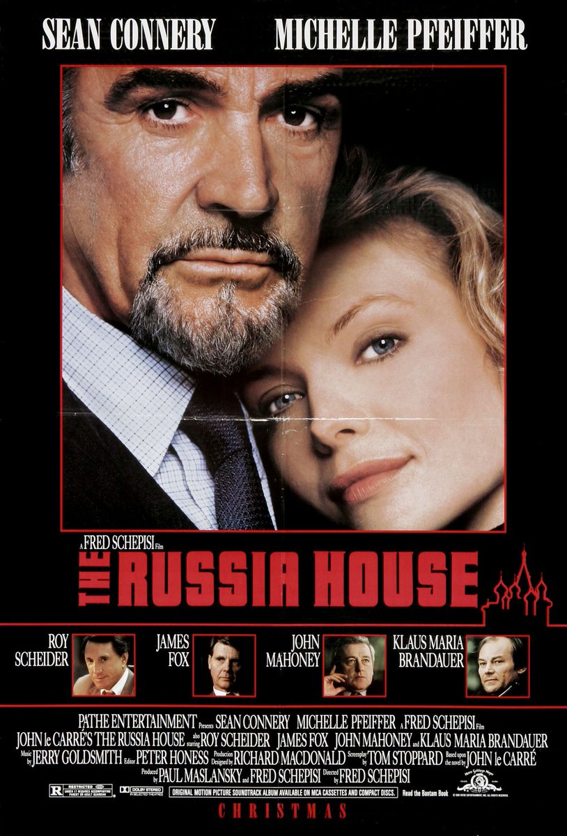 G M 自粛継続 1日1本オススメ映画 ロシア ハウス 90 原作はル カレの同名小説 昔は緩いなと思ったけど アクションしないコネリーなんて 改めて観るとトム ストッパードの脚色の巧さに唸る一篇 ちゃんと スパイ映画 してるわ あのケン G M 自粛継続 1日1本オススメ映画 ロシア ハウス 90 原作はル カレの同名小説 昔は緩いなと思ったけど アクションしないコネリーなんて 改めて観るとトム ストッパードの脚色の巧さに唸る一篇 ちゃんと スパイ映画 してるわ あのケン