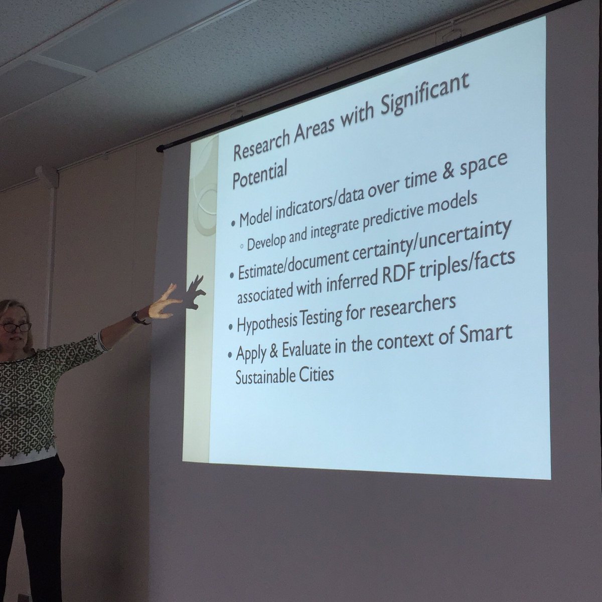 kalampokis's tweet image. #SemStats research areas with significant potential by Jane Hunter #iswc2016
