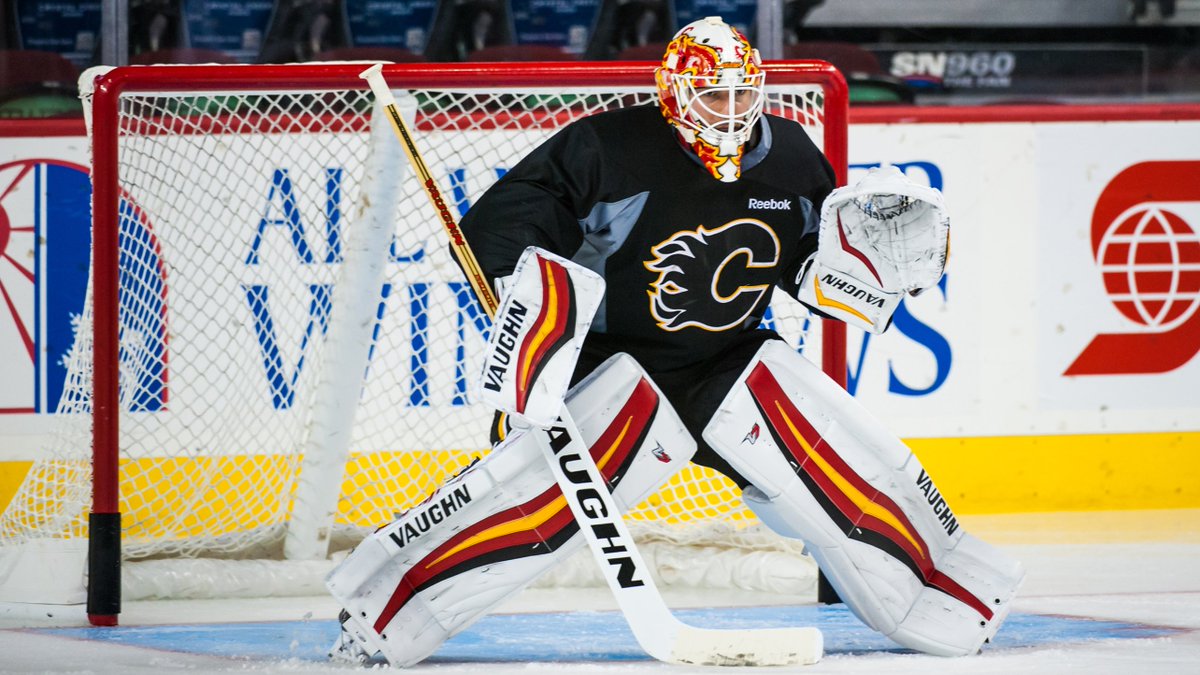 NHLFlames's tweet photo. "He's 100 percent going to be a success here. He's an elite goaltender." - Robin Lehner on Chad Johnson ~ https://t.co/63H7F6bAlG https://t.co/i5wgMBBte6
