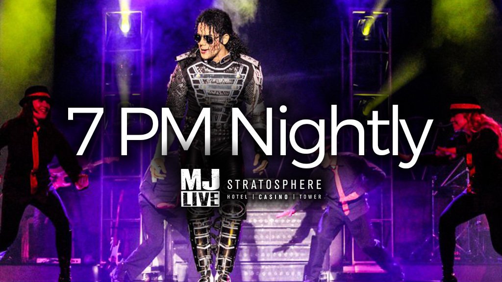 Nightly at 7pm at <a href="/LVStratosphere/">STRAT Vegas</a> #michaeljackson #mj #kingofpop #stratosphere #lasvegas #vegas