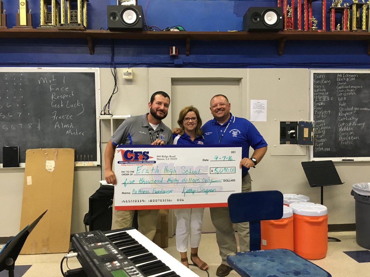 CFScorporate's tweet photo. Congratulations to @erath_high for raising $5,030 at their #MattressFundraiser with @CFSSLA! https://t.co/FWhbNKlYyn