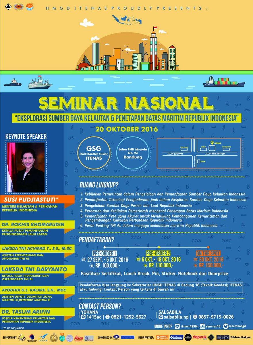 H-2 #SEMINARNASIONAL&amp;#WORKSHOP2016 
Ayoo buruan daftar!