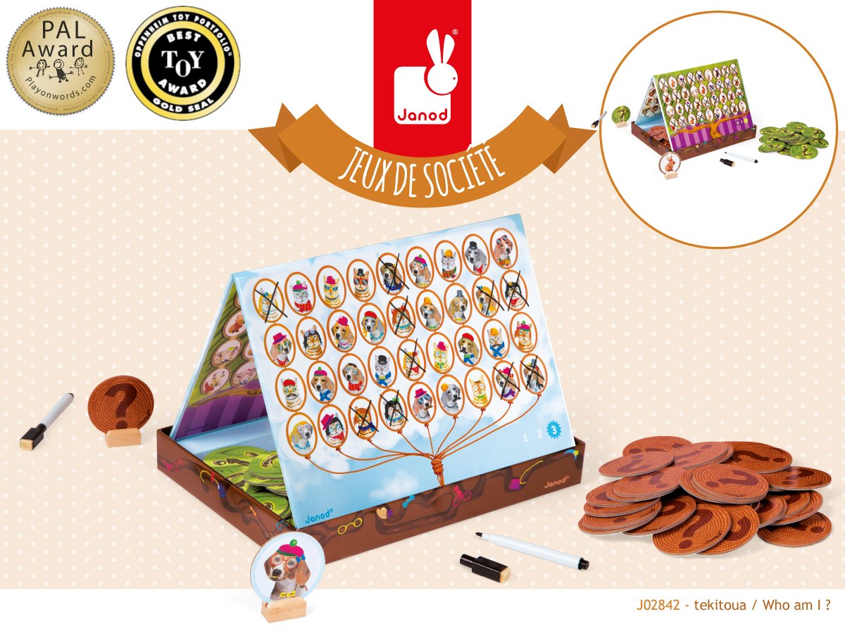Janod_toys's tweet photo. Retrouve l'animal de ton adversaire avec le Tekitoua. Un jeu de société  avec des animaux déguisés. 2 niveaux de jeu : débutant et confirmés https://t.co/02wfc4kSd8