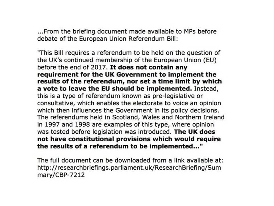 Eureluctantvote's tweet image. Sorry, the pamphlet was indeed a lie.
#Advisory #NonBinding
Take it up with your Tory overlords?