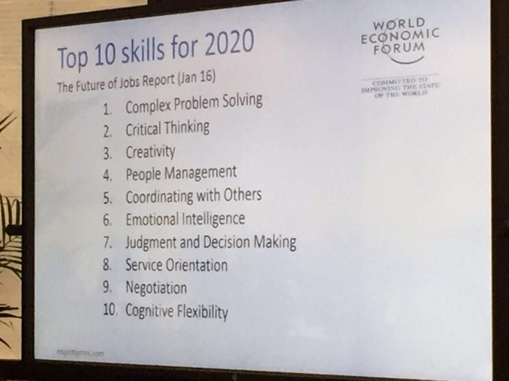ThePIENews's tweet image. .@ElspethJones on employability &amp;amp; fact #intled builds top 10 skills needed for 2020, and opp to learn cultural otherness #researchroundtable