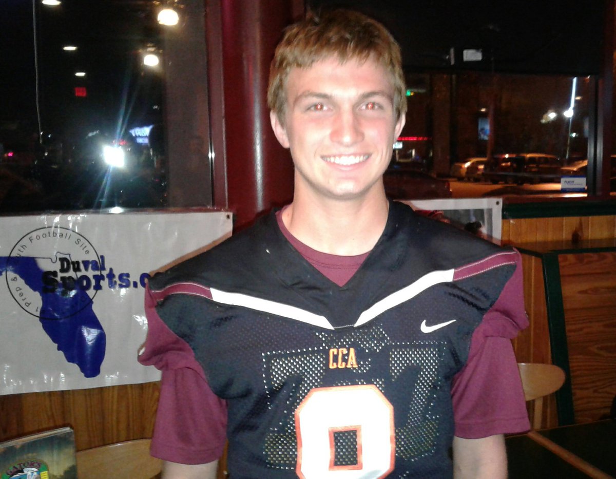 DuvalSports's tweet photo. RB DJ Lampp of @CCAjax Christ's Church.  4TDs 217 Yds vs Bishop Snyder Our Duval Sports Player of the Week! https://t.co/ayNg1xgsGM
