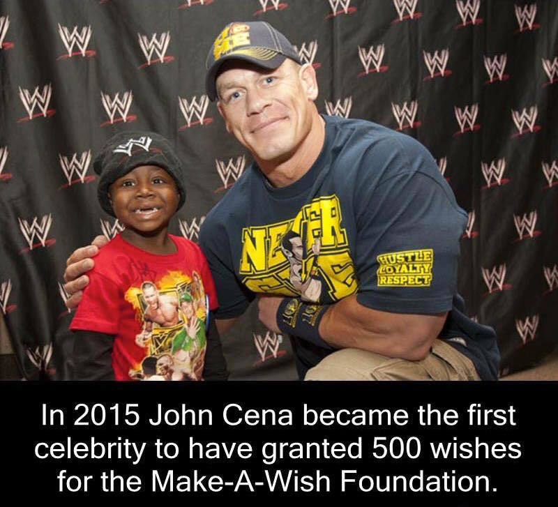 TheMindBlowing's tweet photo. Dear @JohnCena, we respect you for this.
Don't know why this is not a NEWS in mainstream media. Sad. https://t.co/Cu9bRtJRYx