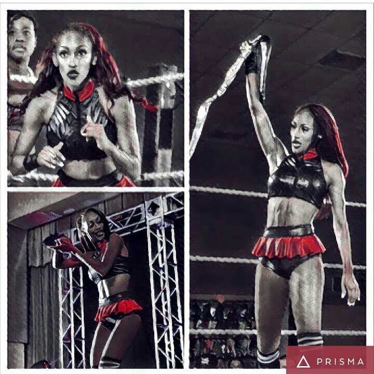 BeyondTheMat3K's tweet photo. @Mitchell_LaNess won her triple threat match dubbing herself the new champion! #HOGSAMOA https://t.co/d1irQXbCid